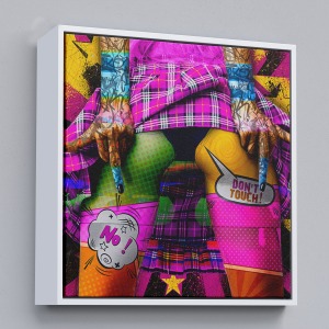 Çerçeveli Don’T Touch Yazan Sexi Tablo Pop Art-5891
