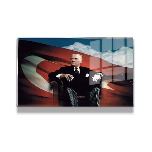 Atatürk Cam Tablo Yatay 667