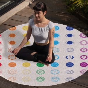Yoga, Meditasyon,Burçlar ve Mandala Temalı,  Meditasyon Halısı 90