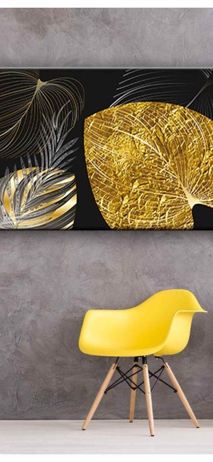 SİYAH VE GOLD BÜYÜLEYİCİ KANVAS TABLO