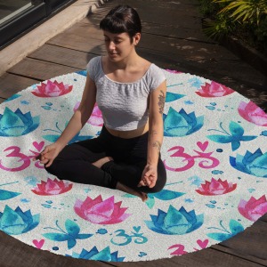 Yoga, Meditasyon,Burçlar ve Mandala Temalı,  Meditasyon Halısı 61
