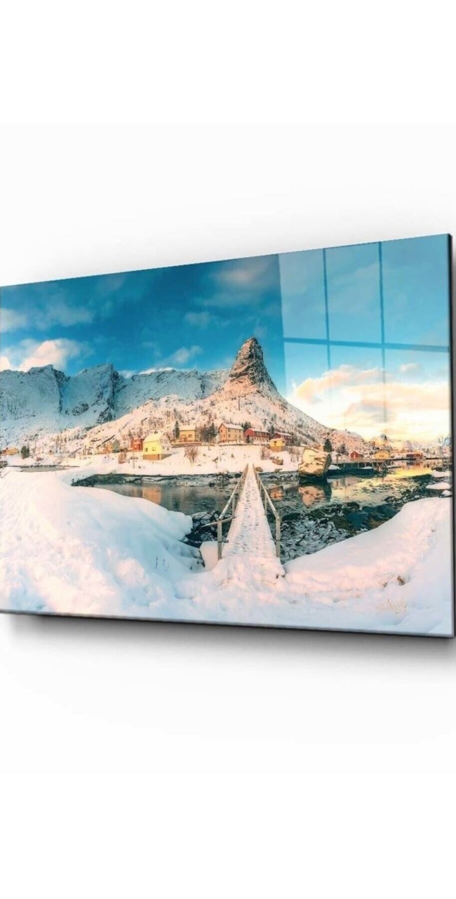 Doğa Manzara Cam Tablo 4mm Dayanıklı Temperli Cam