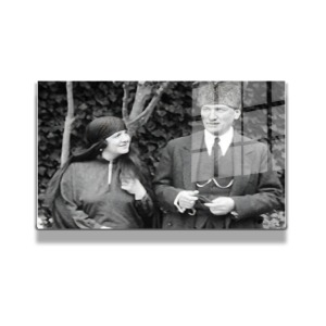 Atatürk Cam Tablo Yatay 450