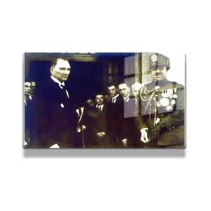 Atatürk Cam Tablo Yatay 454
