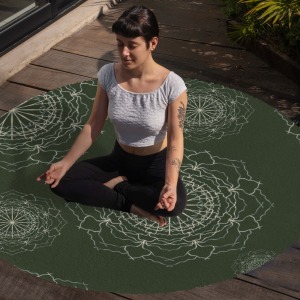 Yoga, Meditasyon,Burçlar ve Mandala Temalı,  Meditasyon Halısı 20