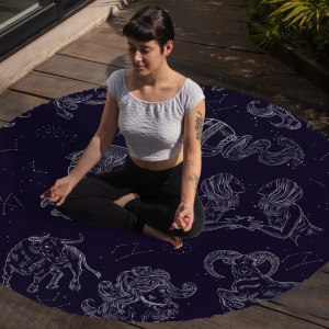 Yoga, Meditasyon,Burçlar ve Mandala Temalı,  Meditasyon Halısı 85