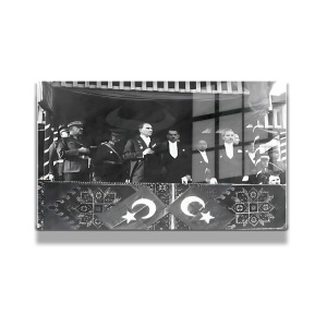Atatürk Cam Tablo Yatay 373