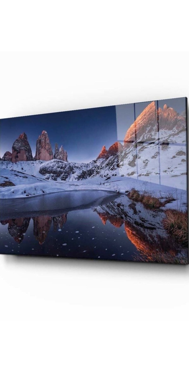 Doğa Manzara Cam Tablo 4mm Dayanıklı Temperli Cam