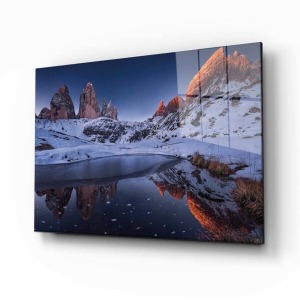 Doğa Manzara Cam Tablo 4mm Dayanıklı Temperli Cam