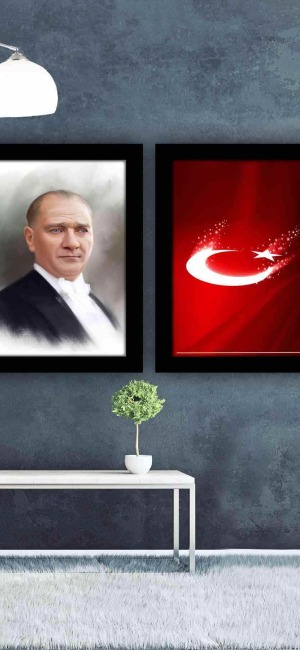 ATATÜRK VE BAYRAK İKİLİ TABLO
