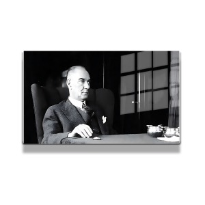 Atatürk Cam Tablo Yatay 456