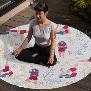Yoga, Meditasyon,Burçlar ve Mandala Temalı,  Meditasyon Halısı 52