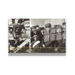Atatürk Cam Tablo Yatay 801