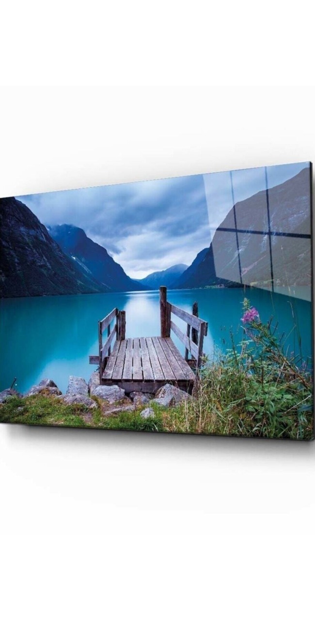 Doğa Manzara Cam Tablo 4mm Dayanıklı Temperli Cam