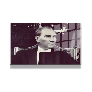 Atatürk Cam Tablo Yatay 544