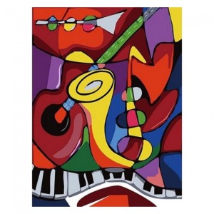  Picasso  Sayılarla Boyama Seti Kasnaklı  40 x 50