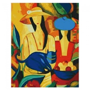  Picasso Kadınlar Sayılarla Boyama Seti Kasnaklı  40 x 50