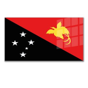 Dünya Ülke Bayrakları Papua Yeni Gine