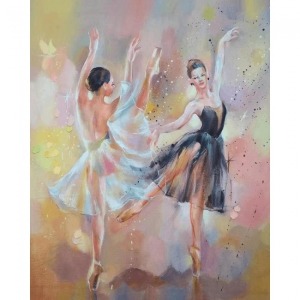  Renklerin Dansı Sayılarla Boyama Seti Kasnaklı  40 x 50