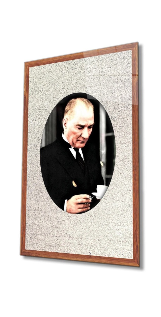 Atatürk Cam Tablo 4 mm Dayanıklı Temperli Cam