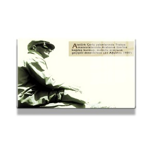 Atatürk Cam Tablo Yatay 738