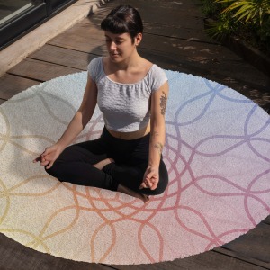Yoga, Meditasyon,Burçlar ve Mandala Temalı,  Meditasyon Halısı 119