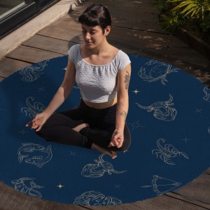 Yoga, Meditasyon,Burçlar ve Mandala Temalı,  Meditasyon Halısı 25