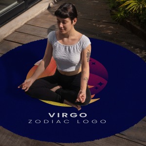 Yoga, Meditasyon,Burçlar ve Mandala Temalı,  Meditasyon Halısı 106