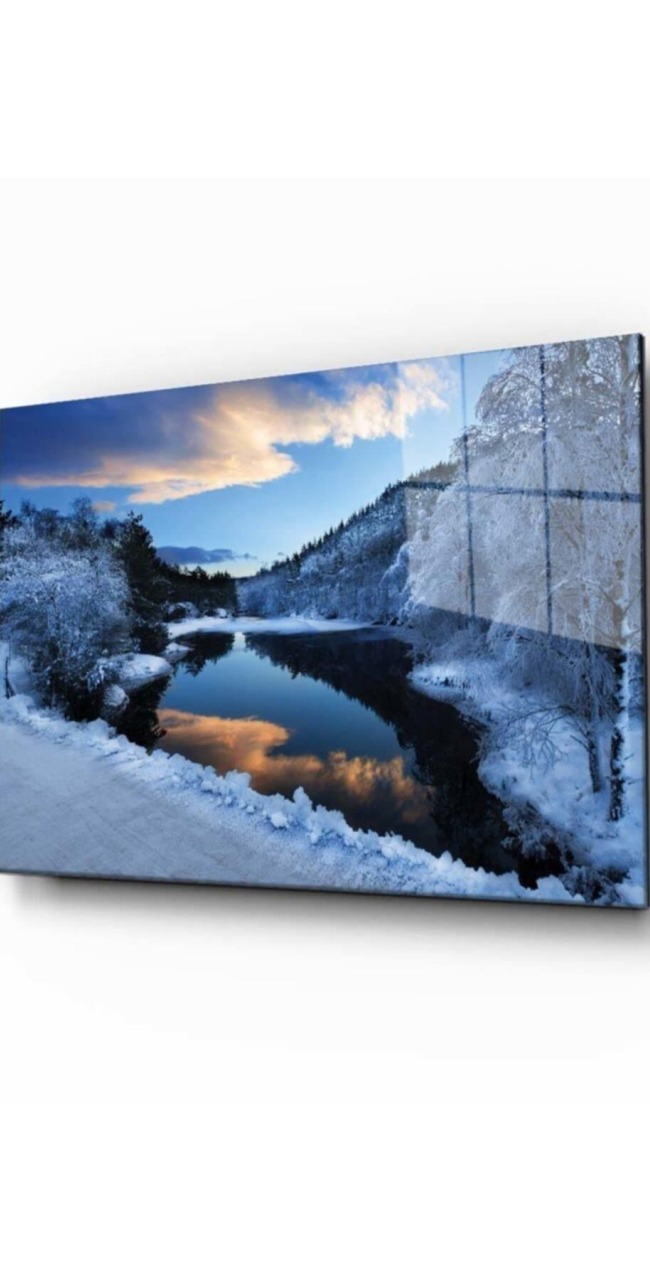 Doğa Manzara Cam Tablo 4mm Dayanıklı Temperli Cam
