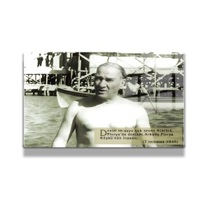 Atatürk Cam Tablo Yatay 753