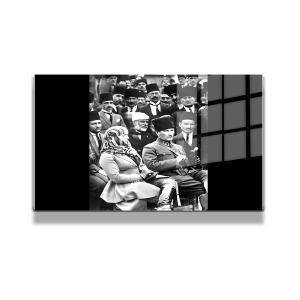 Atatürk Cam Tablo Yatay 112
