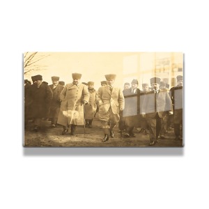 Atatürk Cam Tablo Yatay 618