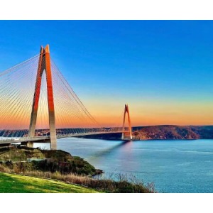  Köprü Sayılarla Boyama Seti  Kasnaklı  40 x 50