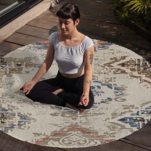 Yoga, Meditasyon,Burçlar ve Mandala Temalı,  Meditasyon Halısı 59