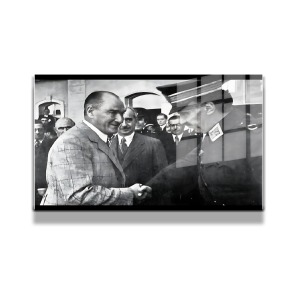 Atatürk Cam Tablo Yatay 132