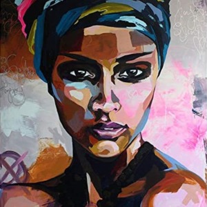  Afrika Hisleri Sayılarla Boyama SetiKasnaklı  40 x 50