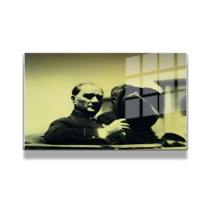 Atatürk Cam Tablo Yatay 540