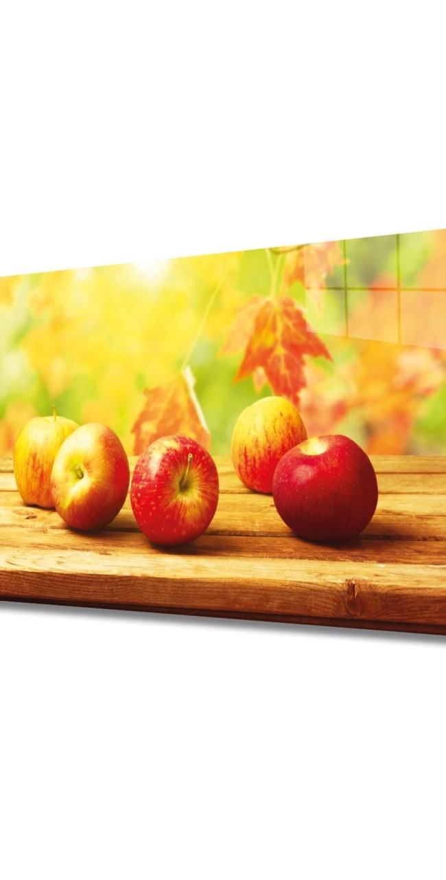 Meyveler Cam Tablo 4mm Dayanıklı Temperli Cam