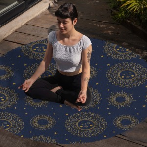 Yoga, Meditasyon,Burçlar ve Mandala Temalı,  Meditasyon Halısı 95