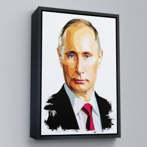 Çerçeveli Vladimir Putin - Rusya Devlet Başkanı Tablosu-7958