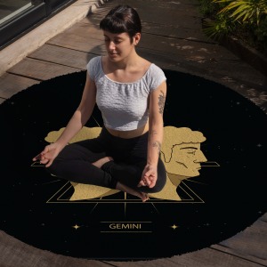 Yoga, Meditasyon,Burçlar ve Mandala Temalı,  Meditasyon Halısı 110