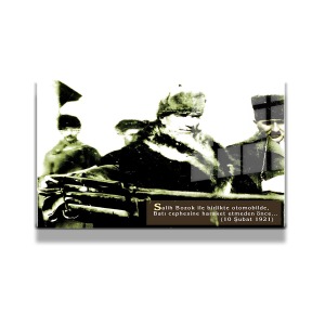 Atatürk Cam Tablo Yatay 792