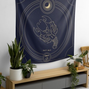 Bohem,Yoga, Meditasyon,Burçlar ve Mandala Temalı,  Duvar Örtüsü 21