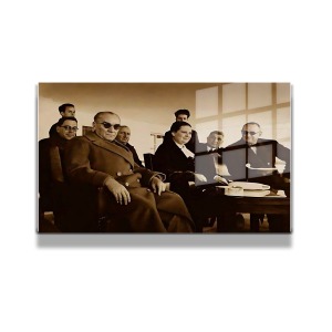 Atatürk Cam Tablo Yatay 313