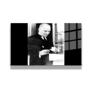 Atatürk Cam Tablo Yatay 97