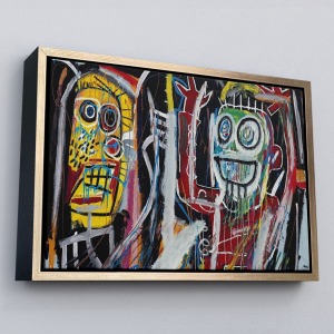 Çerçeveli Jean Michel Basquiat, Boom Patmala Eseri Kanvas Tablo-5032