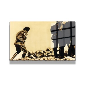 Atatürk Cam Tablo Yatay 615