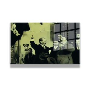 Atatürk Cam Tablo Yatay 565