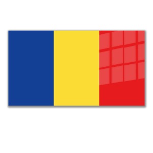 Dünya Ülke Bayrakları Chad (Çat)