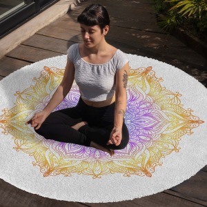 Yoga, Meditasyon,Burçlar ve Mandala Temalı,  Meditasyon Halısı 70
